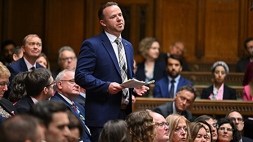 Ben Maguire MP in the House of Commons