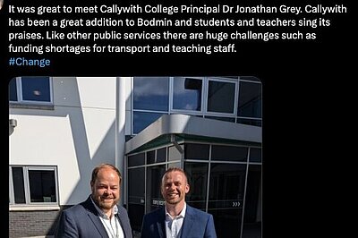 Supporting further education in Cornwall