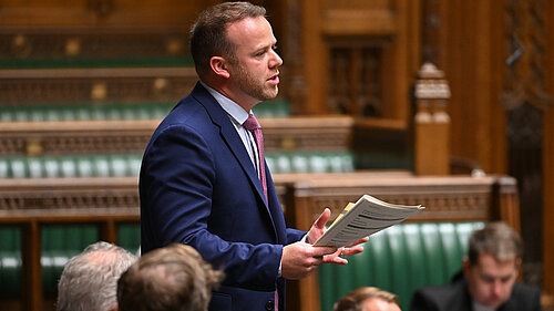 Ben Maguire MP in the House of Commons