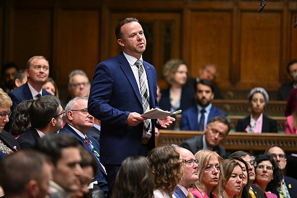 Ben Maguire MP in the House of Commons