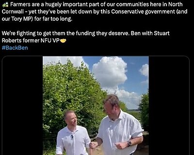 Better funding for the farming community